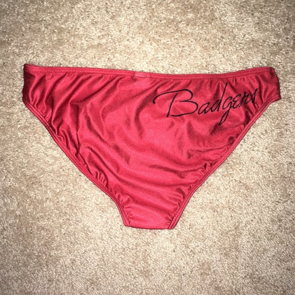 NCAA University of Wisconsin Madison Badgers Bikini Bottoms (Large) - Picture 1 of 6